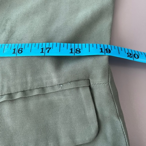 [S]OPEN EDIT One Button Rayon Soft Blazer in Green Agave - Picture 12 of 13
